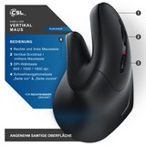 thumbnail of CSL ergonomische Maus, Funk, kabellos, kabellose Vertikal Mouse, Vertikalmaus armschonend & ergonomisch