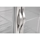 thumbnail of Botellero expositor trasbarra, 3 puertas abatibles, acero inoxidable/aluminio/cristal, 90x135x52cm, 280W, refrigeración por aire, 330L, Polar GL009