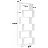 thumbnail of FineBuy Bücherregal FB51366 Standregal weiß Spanplatte Design Aufbewahrungsregal