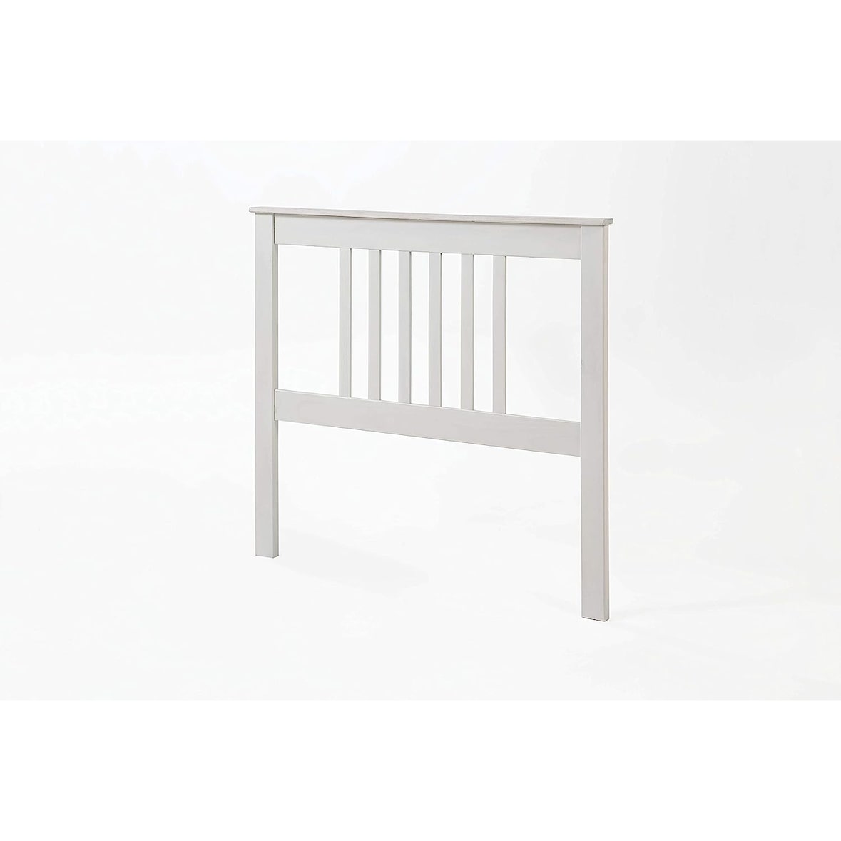 Cabecero Tabac Pino Macizo, para Cama somier de 90, Color Blanco Translucido 100x102x2 (Alto-Ancho_Fondo)
