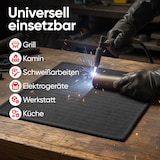 thumbnail of EVOCAMP Brandschutzmatte, 30x30 cm, hitzebeständig bis 982 °C – langlebig, reißfest und leicht, feuerfeste Unterlage für Küche, Ofen und Elektrogeräte