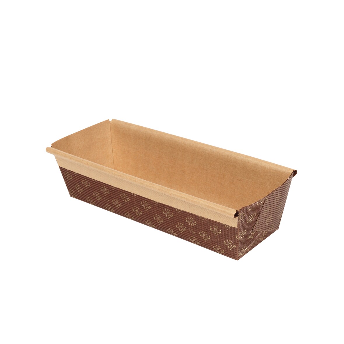 Nordia Moule de cuisson motif à fleurs papier marron 22.7 x 7 cm x 480 Nordia - 681854