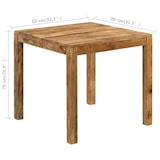 thumbnail of Mesa de comedor de madera maciza de mango 82x80x76 cm