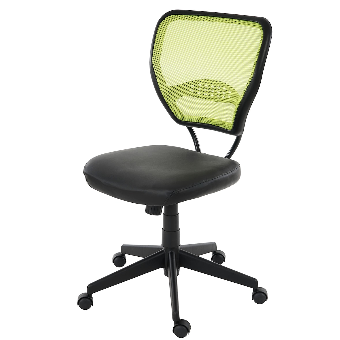 Profi-Bürostuhl Seattle, Chefsessel Drehstuhl, 150kg belastbar, Kunstleder ~ grün ohne Armlehnen