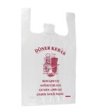 thumbnail of DayBays 6000 Stk. Hemdchentragetaschen 28+14x48 cm HDPE Mit Druck "DÖNER KEBAB"