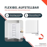 thumbnail of homeX Gefrierschrank No Frost, Tiefkühlschrank groß - 204 Liter, 4-Sterne Gefrieren, Super-Frost-Funktion, FSN2041E-W