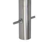 thumbnail of 2 x Fahrradanlehnbügel 115 x 41 cm Edelstahl Ø 49 mm grau