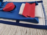 thumbnail of CleanSV Wischset blau Laschenmop 50 cm, Reinigungswagen 20 L Eimer, Presse, Laschenmophalter, 3 x Laschenmop Baumwollmop, 2 Microfaser Teleskopstiehl
