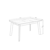 thumbnail of Eettafel, Keuken, eetkamer, tafel , 140x90x75cm, Voor 6 personen, Houten poten, Moderne stijl, Cement - 400_19