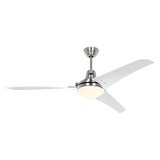 thumbnail of Ventilador de techo Mirage BN-WE con luz y mando a distancia 142