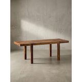 thumbnail of Esszimmertisch 120 - 200 cm Sheesham Massivholz Zeitlos, Küchentisch Verlängerbar, Speisetisch Groß Rechteckig Schlicht, Holztisch