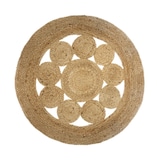 thumbnail of Tapis en Jute motif ajouré D 80 cm