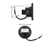 thumbnail of LED Einbau-Treppenleuchte stufenleuchteeWandleuchte Unterputzmontage für Außen- und Innenbereiche in schwarz Rund Neutralweiß