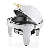 thumbnail of WAS Germany - Elektro Chafing Dish mit Roll Top Deckel, 6,8 ltr. , Ø 39,5 cm, Chromnickelstahl
