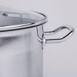 thumbnail of Edelstahl Universaltopf Großraumtopf Kochtopf Topf mit Glasdeckel 20 L