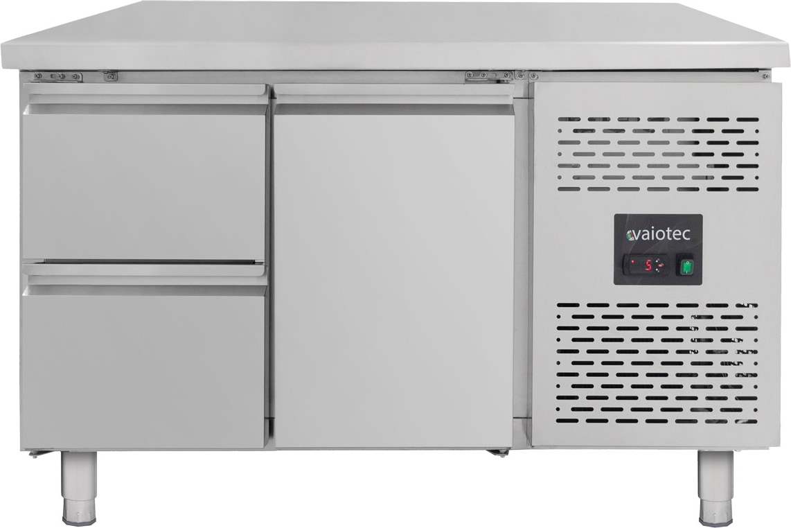 vaiotec Kühltisch / 1 Tür & 2 Schubladen - Monoblock, 1360 x 700 mm
