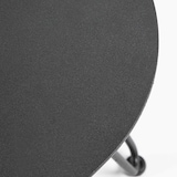 thumbnail of Table basse triangulaire en métal gris anthracite