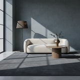 thumbnail of Teppich Wohnzimmer Einfarbig Pflegeleicht Waschbar Schlafzimmer OEKO-TEX Grau 80x150 cm Fußbodenheizung geeignet – LECH von Kadima Design