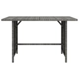 thumbnail of vidaXL Tuintafel 110x70x65 cm poly rattan grijs