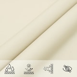 thumbnail of Toldo de vela triangular tela Oxford color crema 5x5x5 m