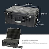 thumbnail of HMF Outdoor-Trolley, ODK400, Fotokoffer mit Rasterschaumstoff, 58,5 x 45 x 27,5 cm, Schwarz