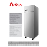 thumbnail of Atosa, Armadio refrigerato TN GN2/1 linea standard, acciaio inox, 654×800×1940 mm (L x P x A),grigio