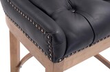 thumbnail of Barhocker KAGAD - Echtleder Schwarz 55x57x109 cm Braun | Barstuhl Mit Lehne Tresenhocker Tresenstuhl Kneipenhocker Kneipenstuhl