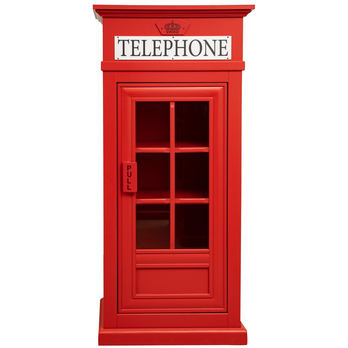 Libreria a vetrina in stile cabina telefonica inglese in legno - Compra, Migliore, Prezzo