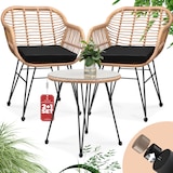 thumbnail of CASARIA® Polyrattan Balkonset Lounge Set mit Auflagen