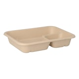 thumbnail of Nette 500 Stück Bagasse Nacho-Tray groß natur mit Dipp-Fach