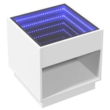 thumbnail of Mesita de noche con Infinity LED blanca 50x50x50 cm