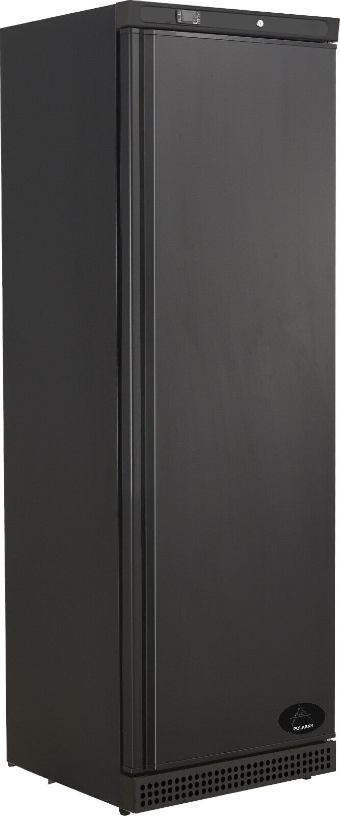 Gastro Tiefkühlschrank Lagertiefkühlschrank schwarz 1 Tür -18/-22°C 340L
