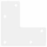 thumbnail of Helloshop26 - Conjunto de 4 pés ajustáveis ​​e cônicos para mesa de console 72 x 73 cm em aço branco 02_0056814