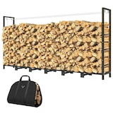 thumbnail of Outsunny Legnaia 0.8m³ in Metallo con Telo Impermeabile 235x31x116 cm