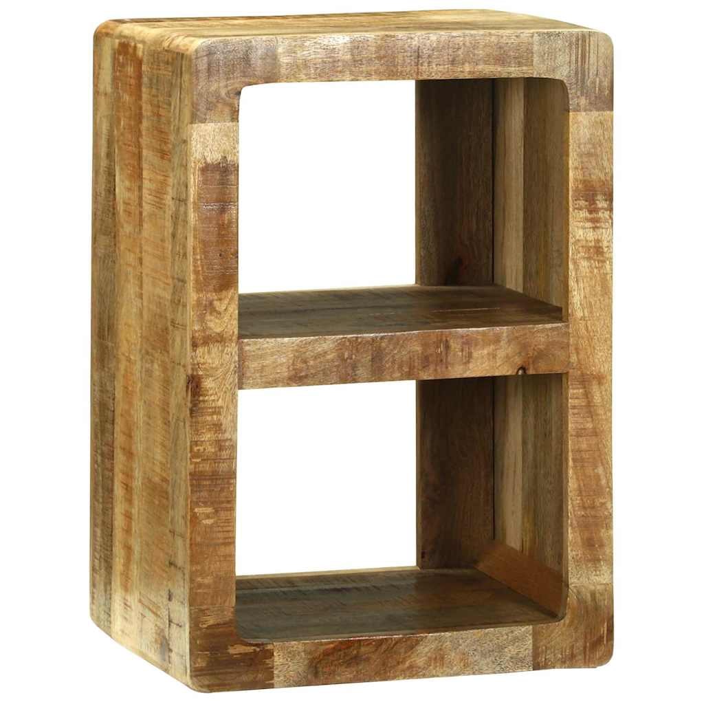 Helloshop26 - Meuble TV rectangulaire moderne rangement 36 x 30 x 54 cm en bois de manguier massif marron 02_0058081