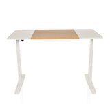 thumbnail of Schreibtisch STAND T3 140 x 70 elektrisch höhenverstellbar weiß/eiche/weiß hjh OFFICE