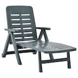 thumbnail of Tumbona plegable de plástico verde