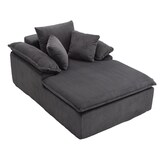thumbnail of Sessel 177x122x92 Cordstoff ergonomisch modern Wohnzimmer Relaxsessel bequem langlebig mit breiten Armlehnen Grau