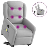 thumbnail of vidaXL Massagesessel mit Aufstehhilfe Wolkengrau Stoff