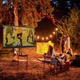 thumbnail of HOMCOM Telo Proiettore 100" con Treppiede 235.8x8x136 cm Nero