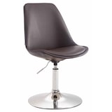 thumbnail of Set de 4 sillas Lounge Maverick en polipiel Marrón/Cromado