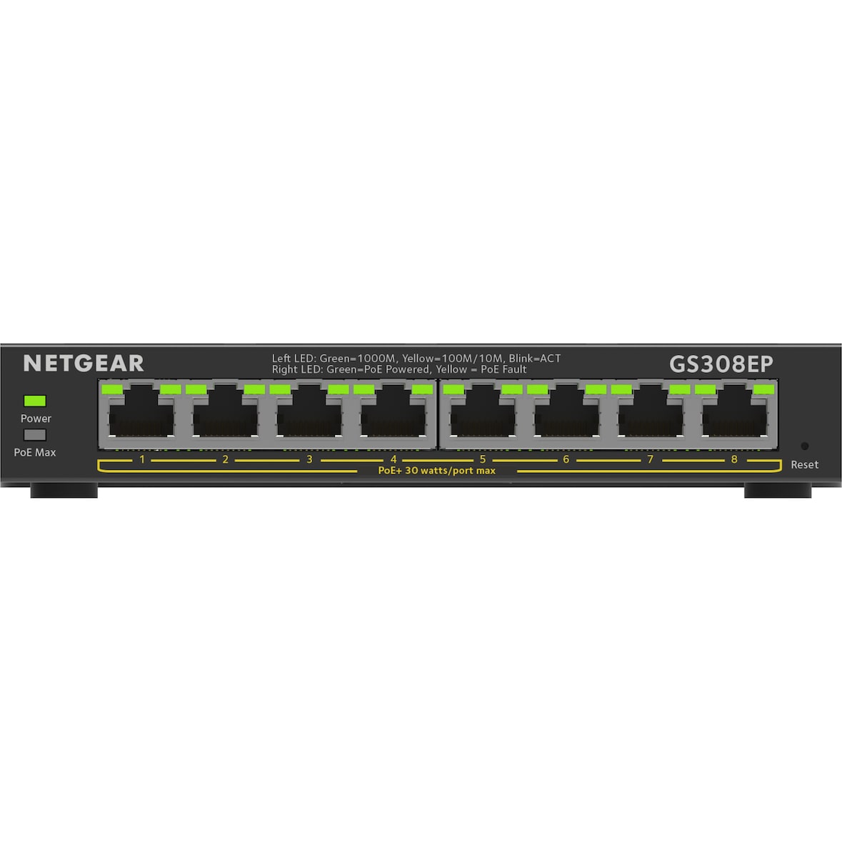 Netgear GS308EP-100PES Switch NETGEAR  8x GE GS308EP-100PES