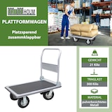 thumbnail of Plattformwagen 300 kg luftbereift Transportwagen Handwagen Transportkarre