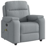 thumbnail of vidaXL Massagesessel Hellgrau Stoff