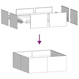 thumbnail of vidaXL Plantenbak 100x100x40 cm staal zwart