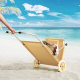 thumbnail of CASARIA® Sonnenliege Klappbar mit Dach Aluminium Liegestuhl mit Rollen Kissen Strandliege Beige