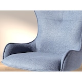 thumbnail of Angel Cerdá Chaise pivotante en tissu bleu 4204C 55 x 63 x 86