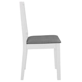 thumbnail of Chaises à manger avec coussins lot de 4 blanc bois solide Modèle Vega StudioDesk Ligne