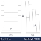 thumbnail of Danieli Store | Expositor porta folletos de mesa con 4 plazas A4 en metacrilato | Expositor de mesa | Expositor para volantes y tarjetas (3 Uds.)