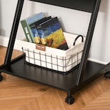 thumbnail of Tavolo Scrivania Porta PC Piano Tastiera a Scomparsa e 4 Ruote, Nero